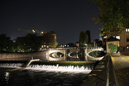 Ponte Maxbrücke di notte